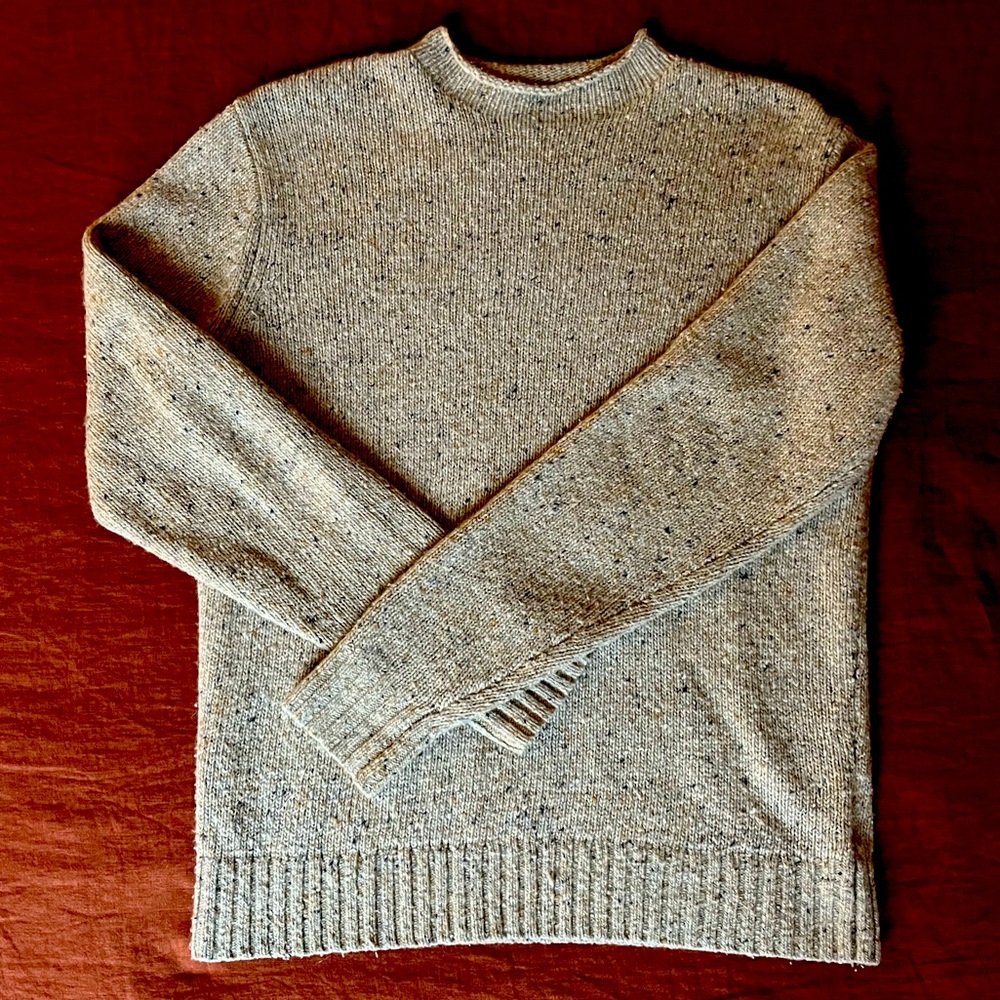 Taylor Stitch Seafarer Sweater in Natural Donegal